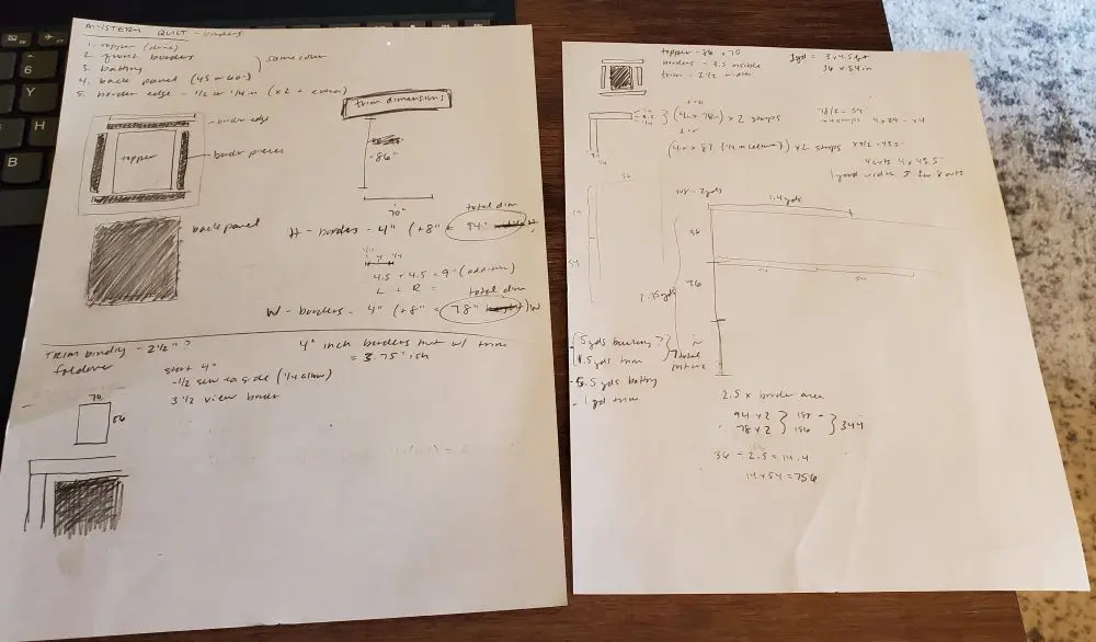 quilt calculations